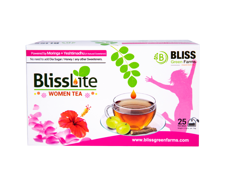 Bliss Lite Women Tea with Yesti madhu as a Natural Sweetner (30 Boxes/ Cartoon Box)(30 Pcs X 25dips)